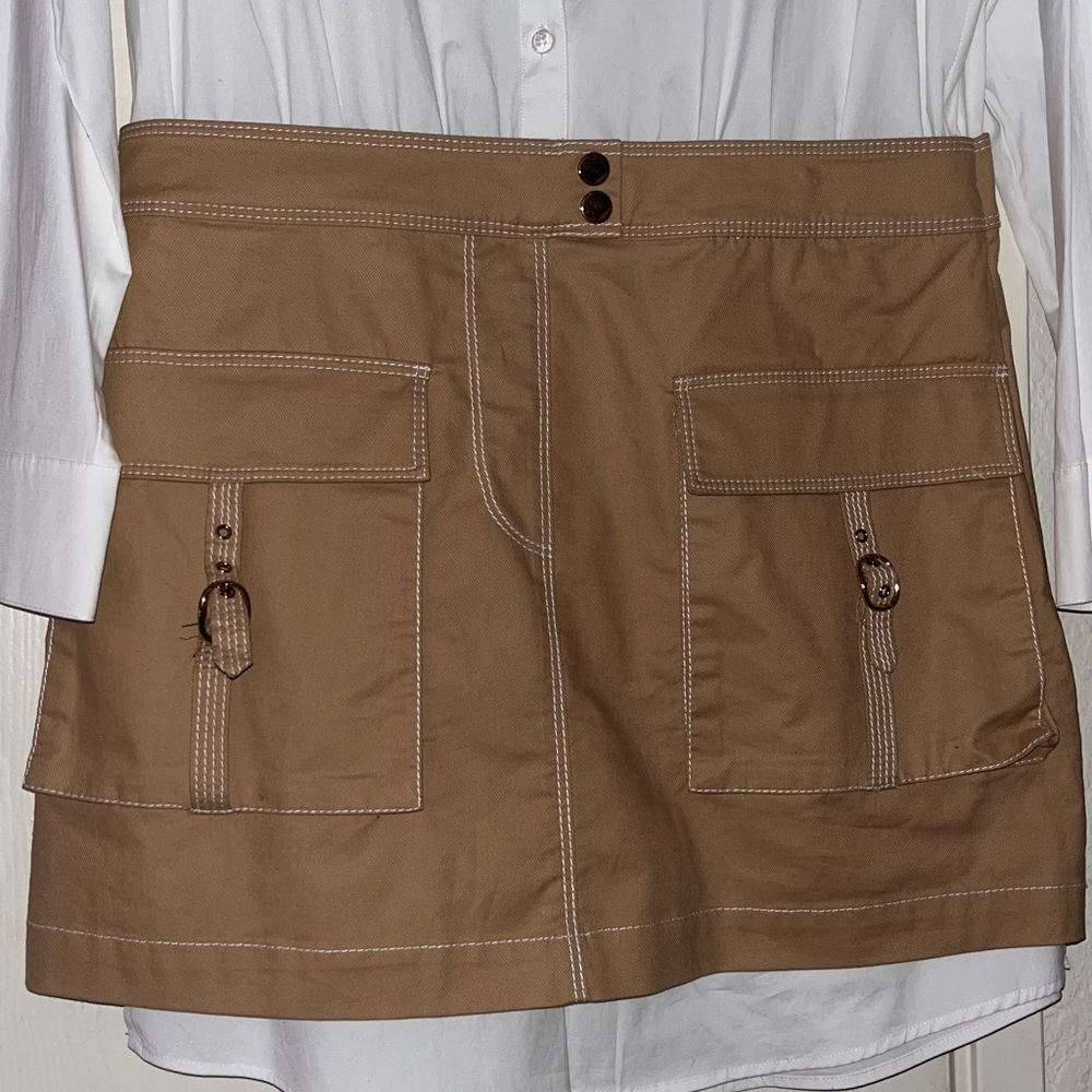 $548 OPULENT & CLASSY VERONICA BEARD Stylish Khaki Dress - investment - Size 12 - Picture 6 of 8